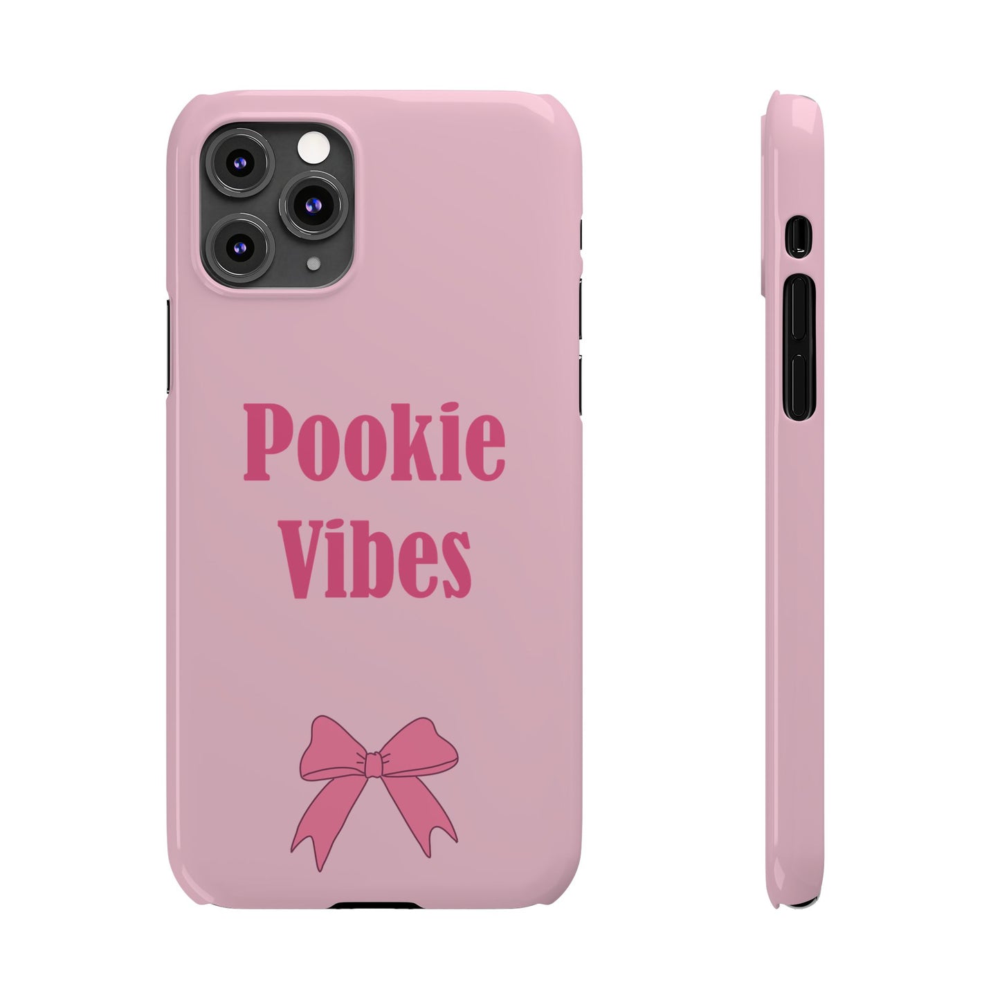 'Pookie Vibes' - Cute Pink Slim Phone Case