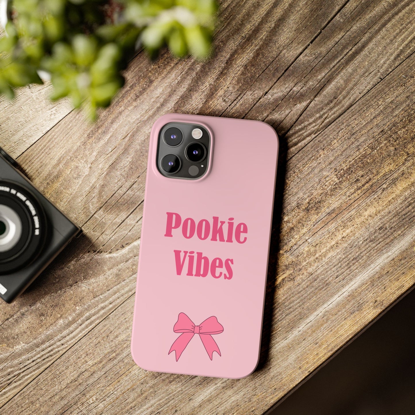 'Pookie Vibes' - Cute Pink Slim Phone Case